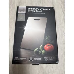 Premium Titanium Cutting Board, 2025 New Upgrade 99.89% Pure Titanium Cuttiing